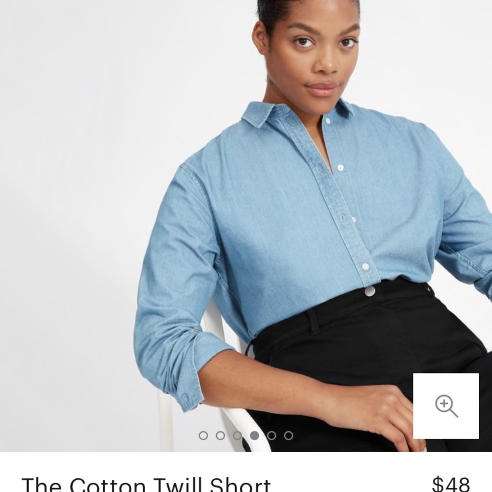 Everlane Cotton Twill Short Black